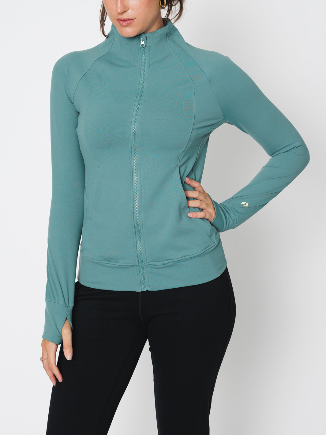 All Day Hustle Zip Front Jacket-MEAS Active