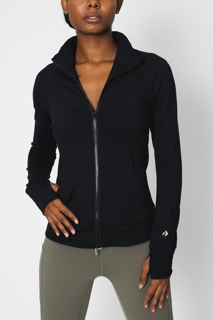 All Day Hustle Zip Front Jacket-MEAS Active