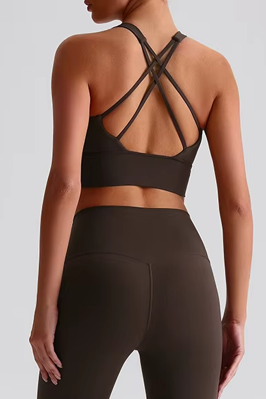 React Strappy Back Sports Bra
