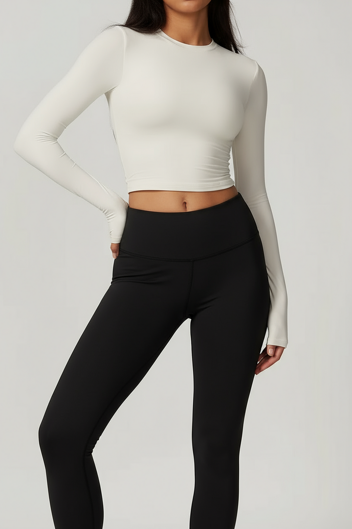 Balance Crop Long Sleeve Tee-MEAS Active