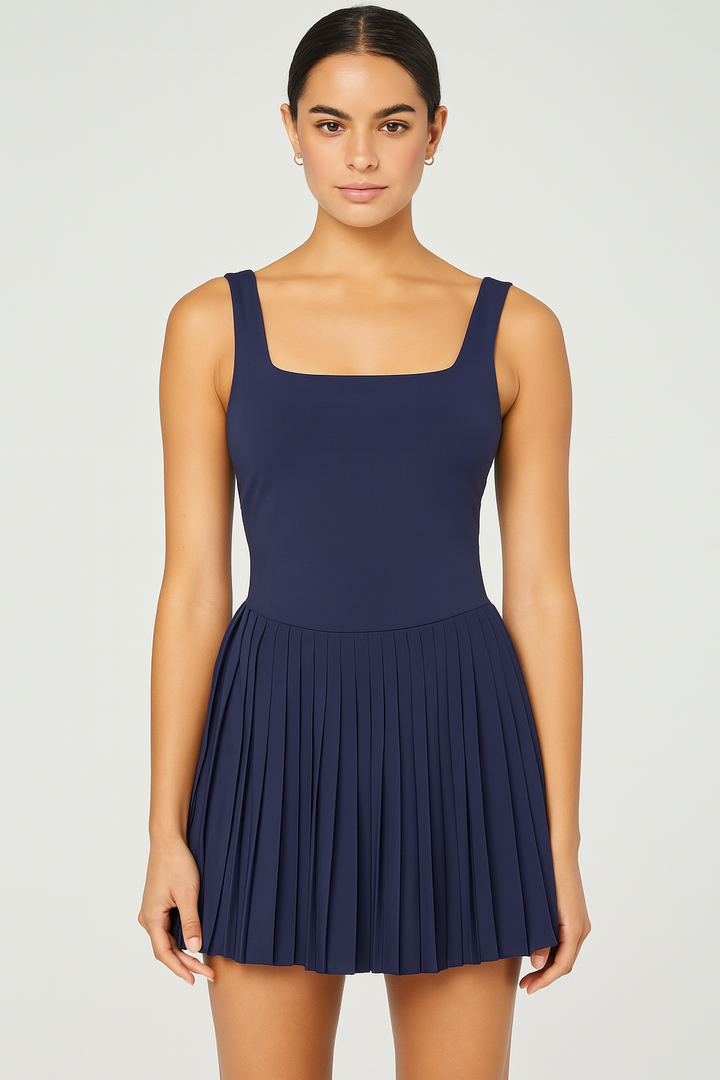 Power Pleats Dress