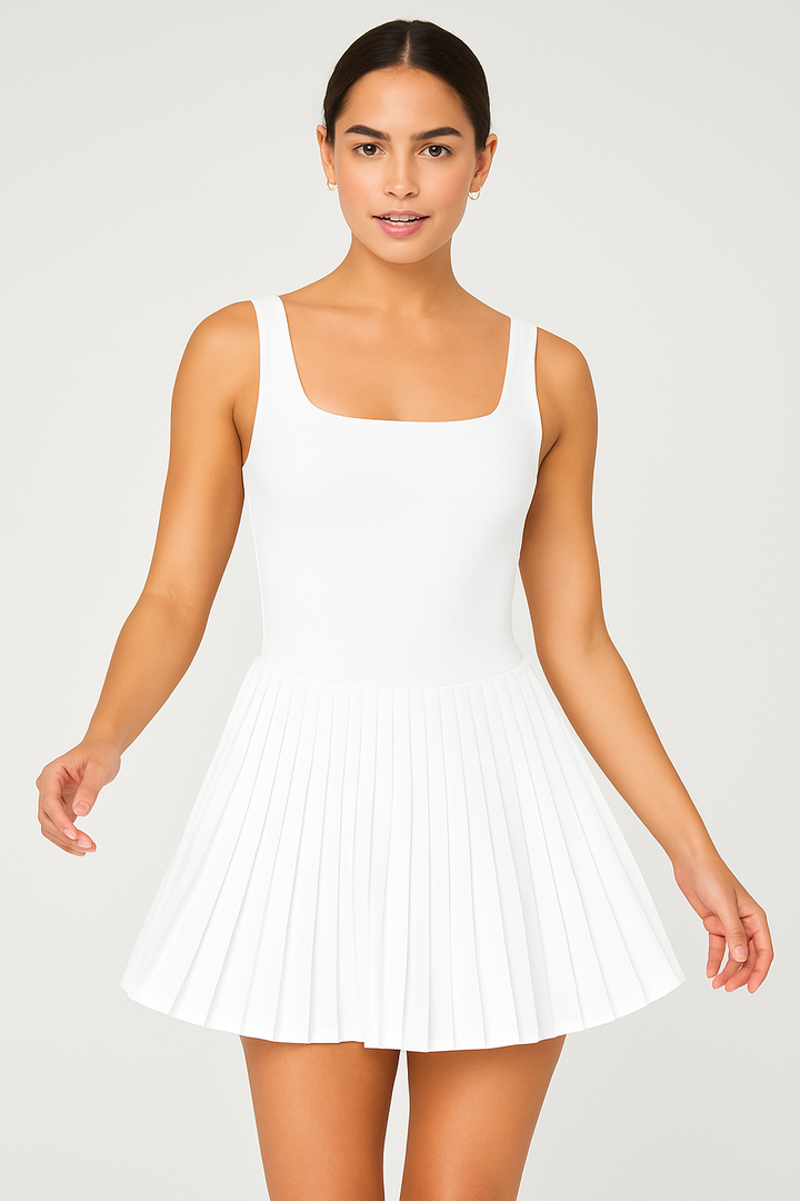 Power Pleats Dress