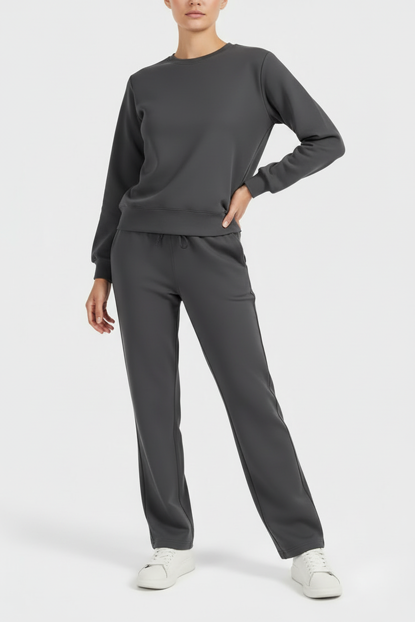 LuxeLounge Straight Leg Trouser-MEAS Active