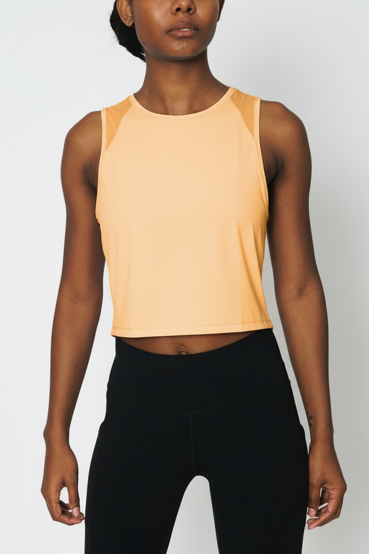 Momentum Mesh Crop Tank