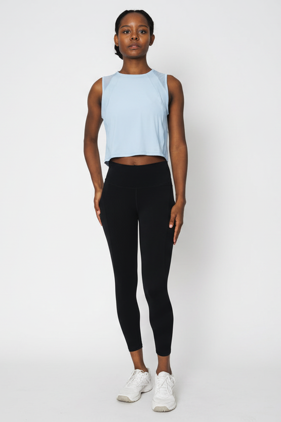 Momentum Mesh Crop Tank (Preorder)