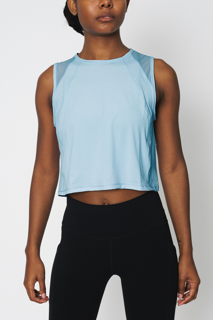 Momentum Mesh Crop Tank-MEAS Active