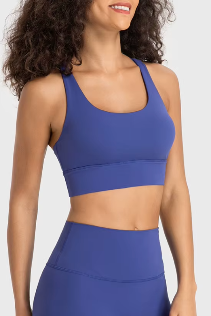 Motivate Strappy Longline Bra-MEAS Active