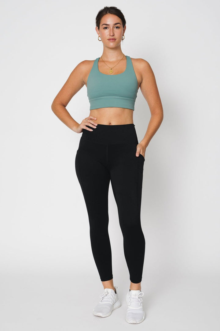 Motivate Strappy Longline Bra-MEAS Active