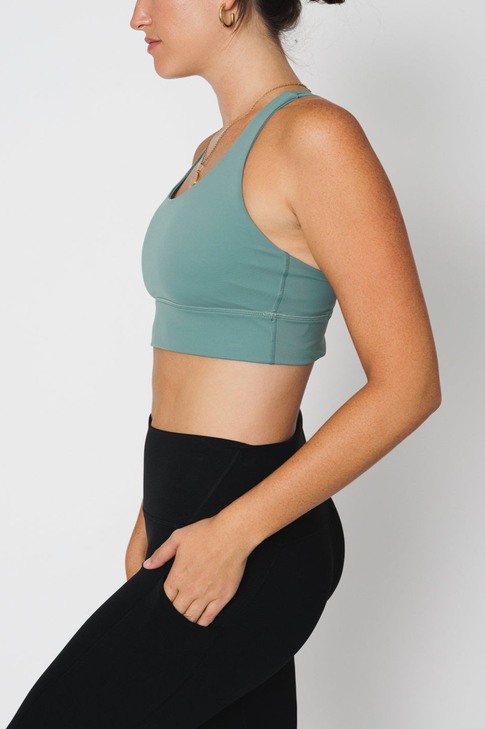 Motivate Strappy Longline Bra-MEAS Active
