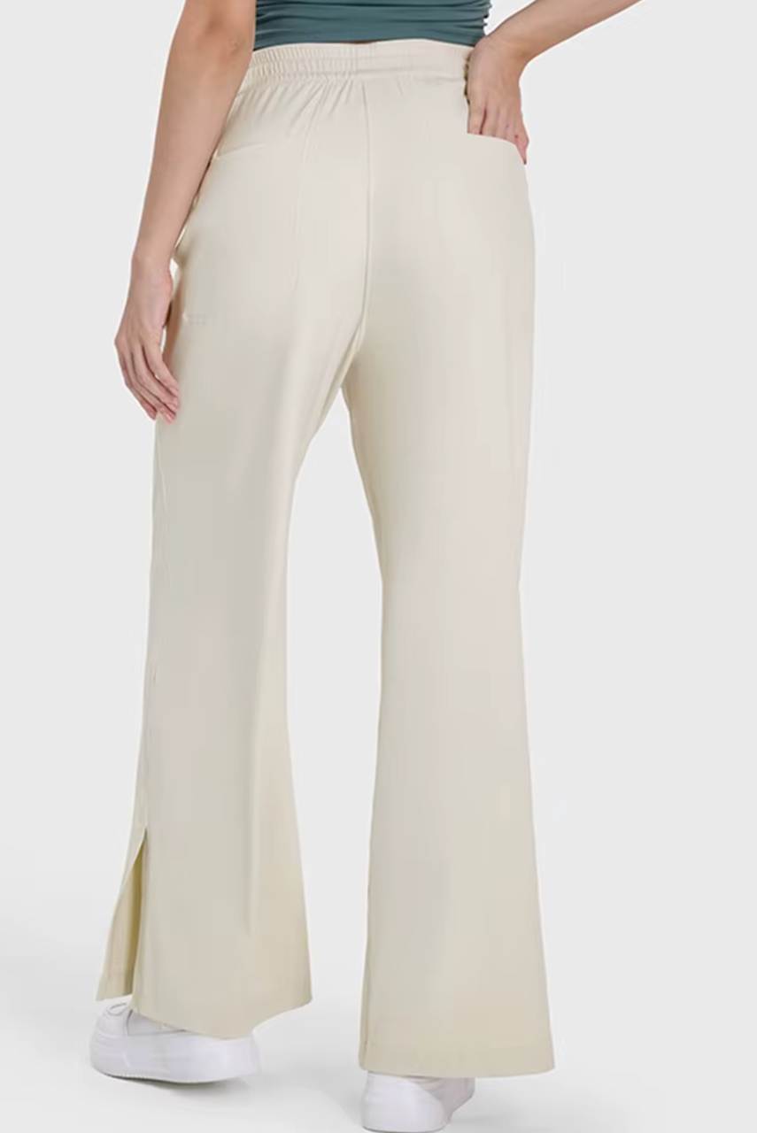 Relax Flow Wide Leg with Slit-MEAS Active