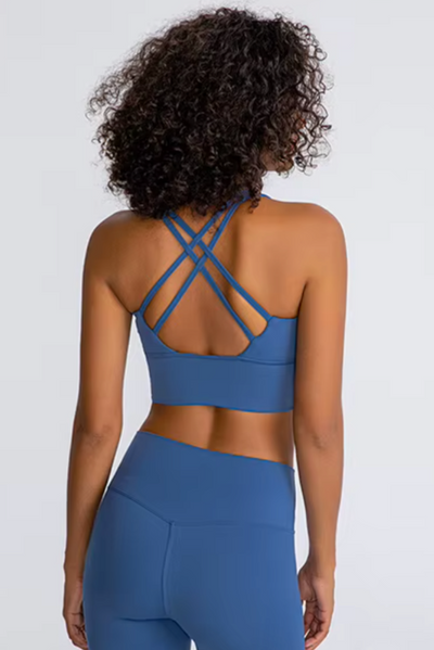 React Strappy Back Sports Bra