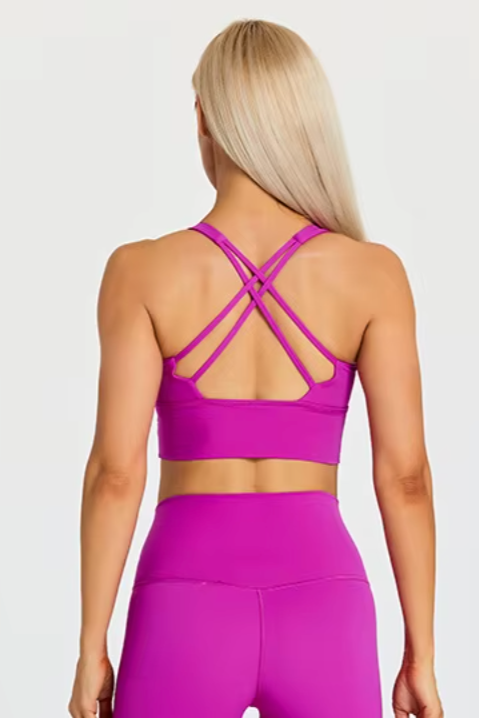 React Strappy Back Sports Bra