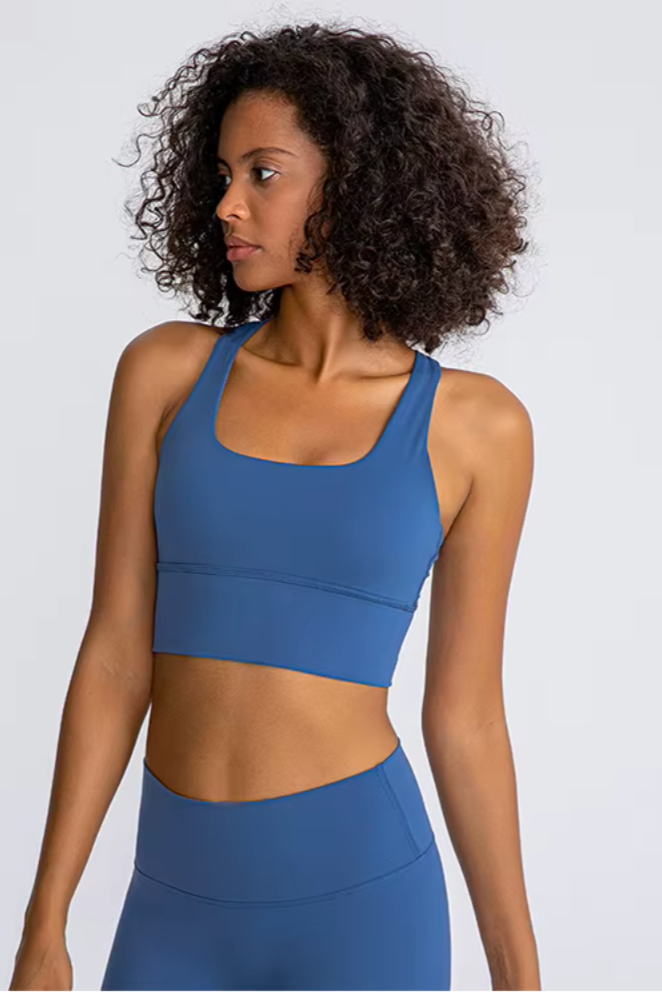 React Strappy Back Sports Bra