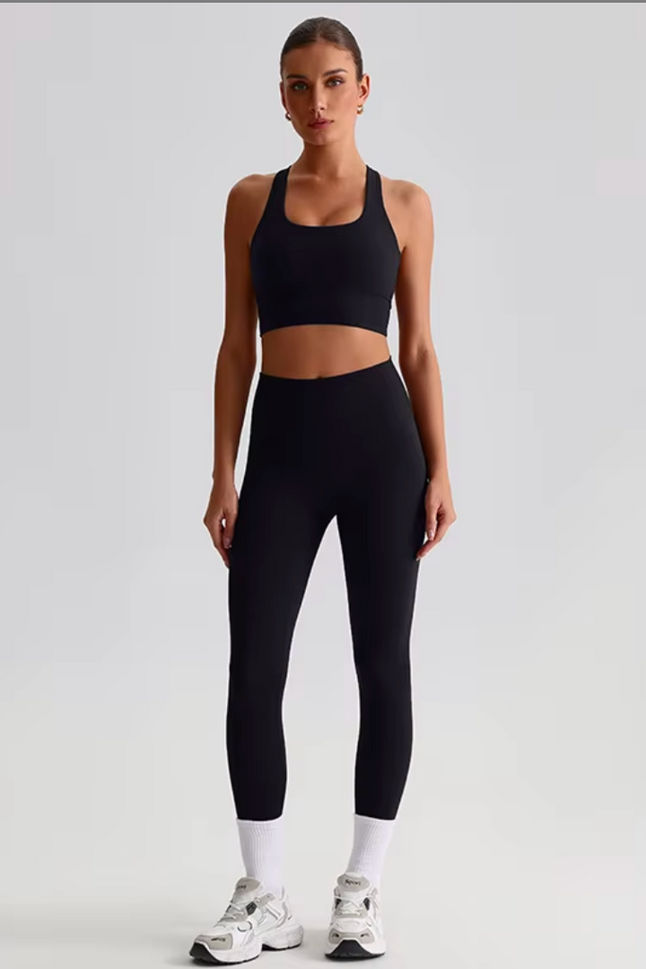 React Strappy Back Sports Bra