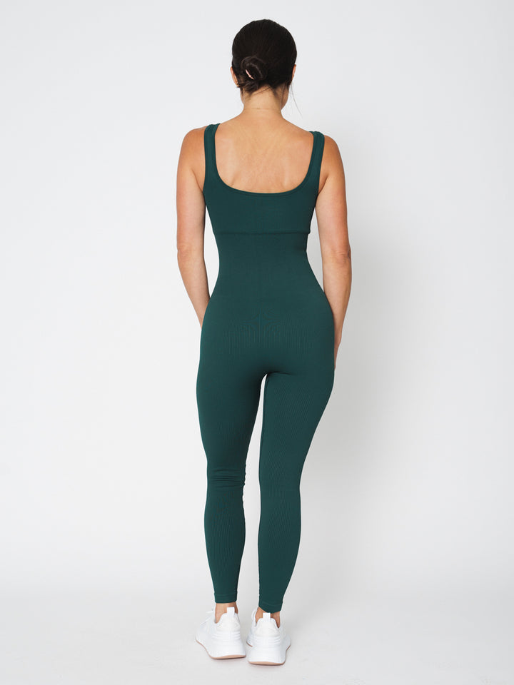 Seamless Rib Jumpsuit-MEAS Active