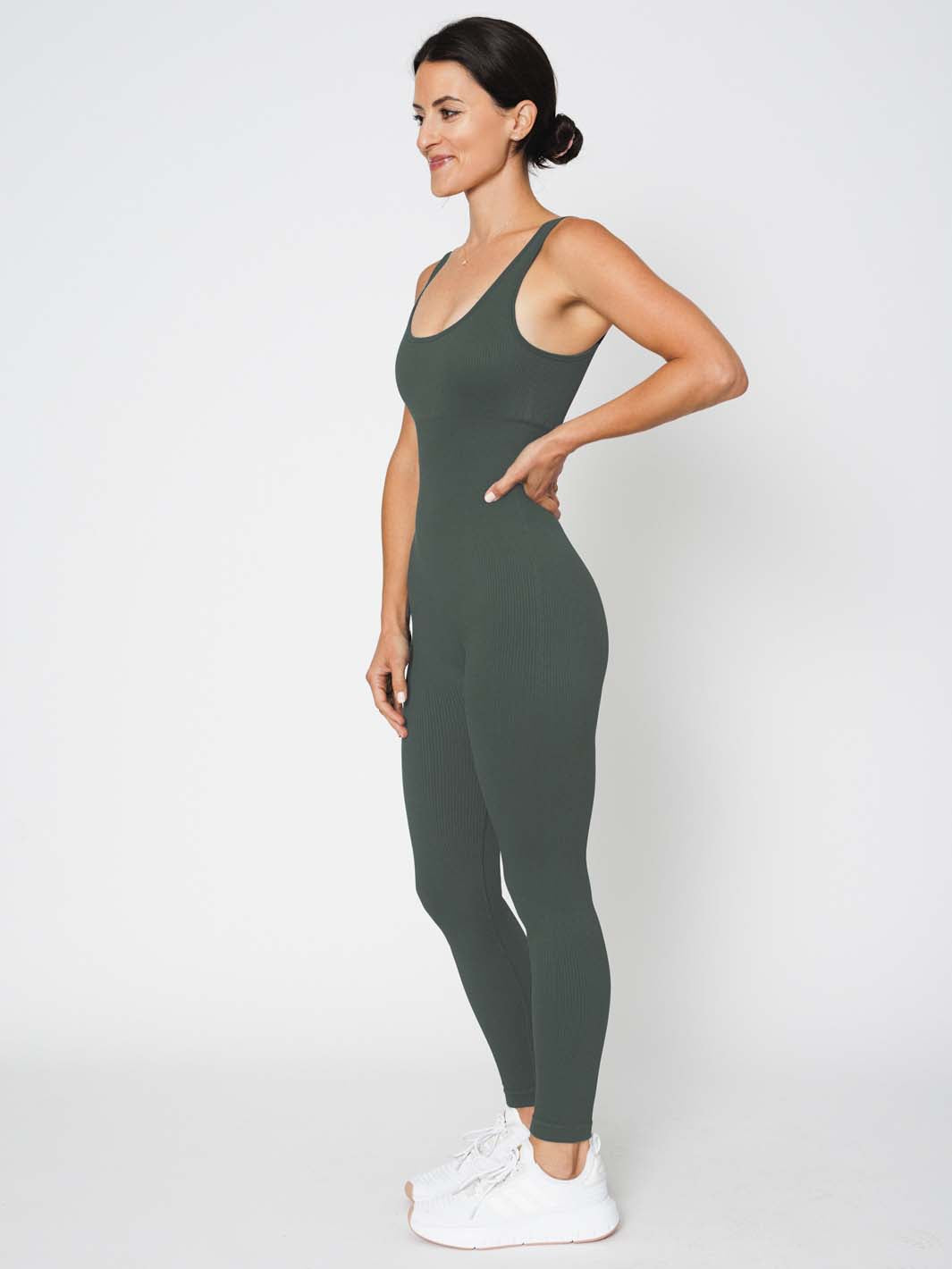 Seamless Rib Jumpsuit-MEAS Active