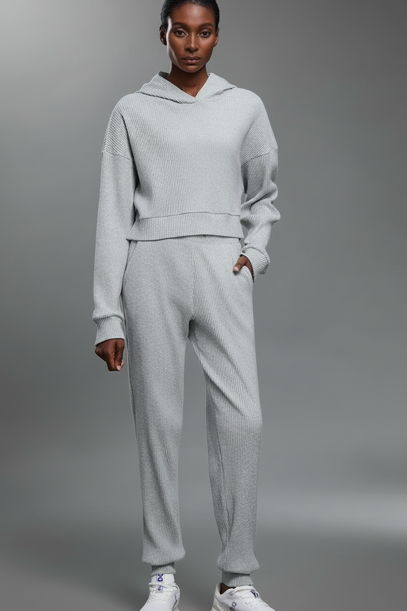 Serenity Rib Hoodie-MEAS Active