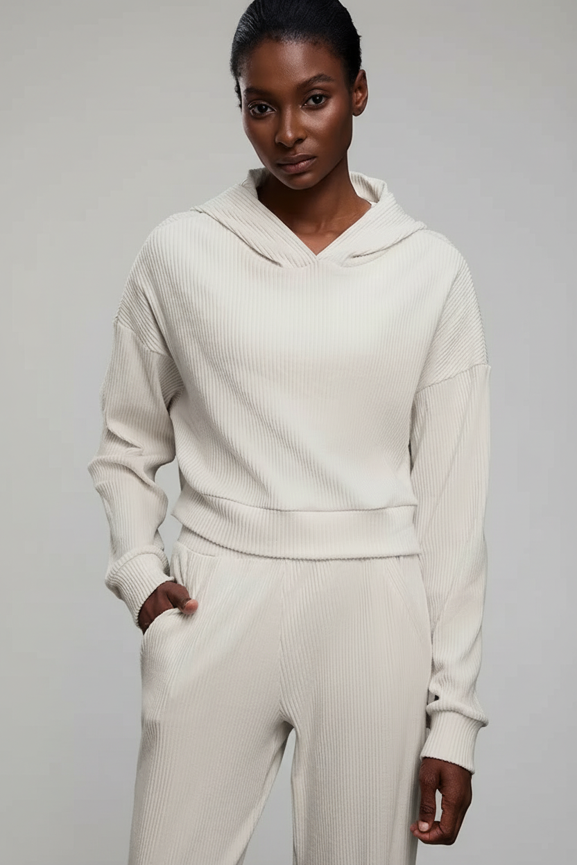 Serenity Rib Hoodie-MEAS Active