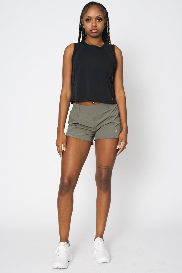 Momentum Mesh Crop Tank