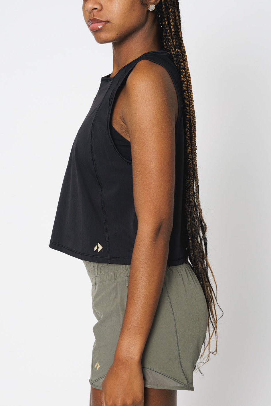 Momentum Mesh Crop Tank