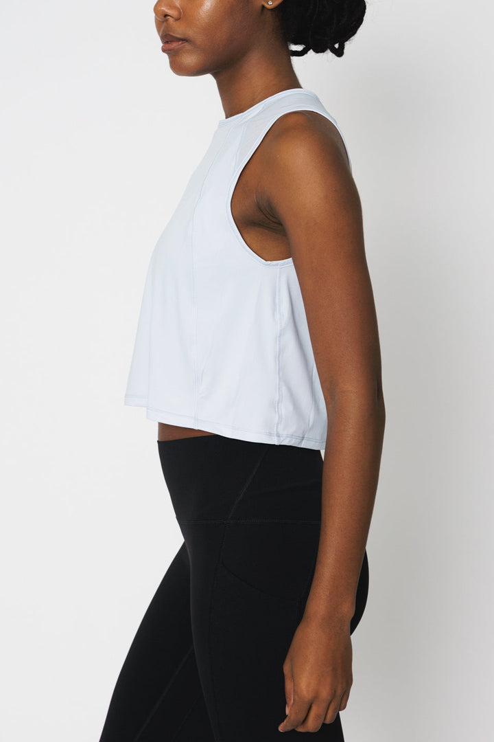 Momentum Mesh Crop Tank