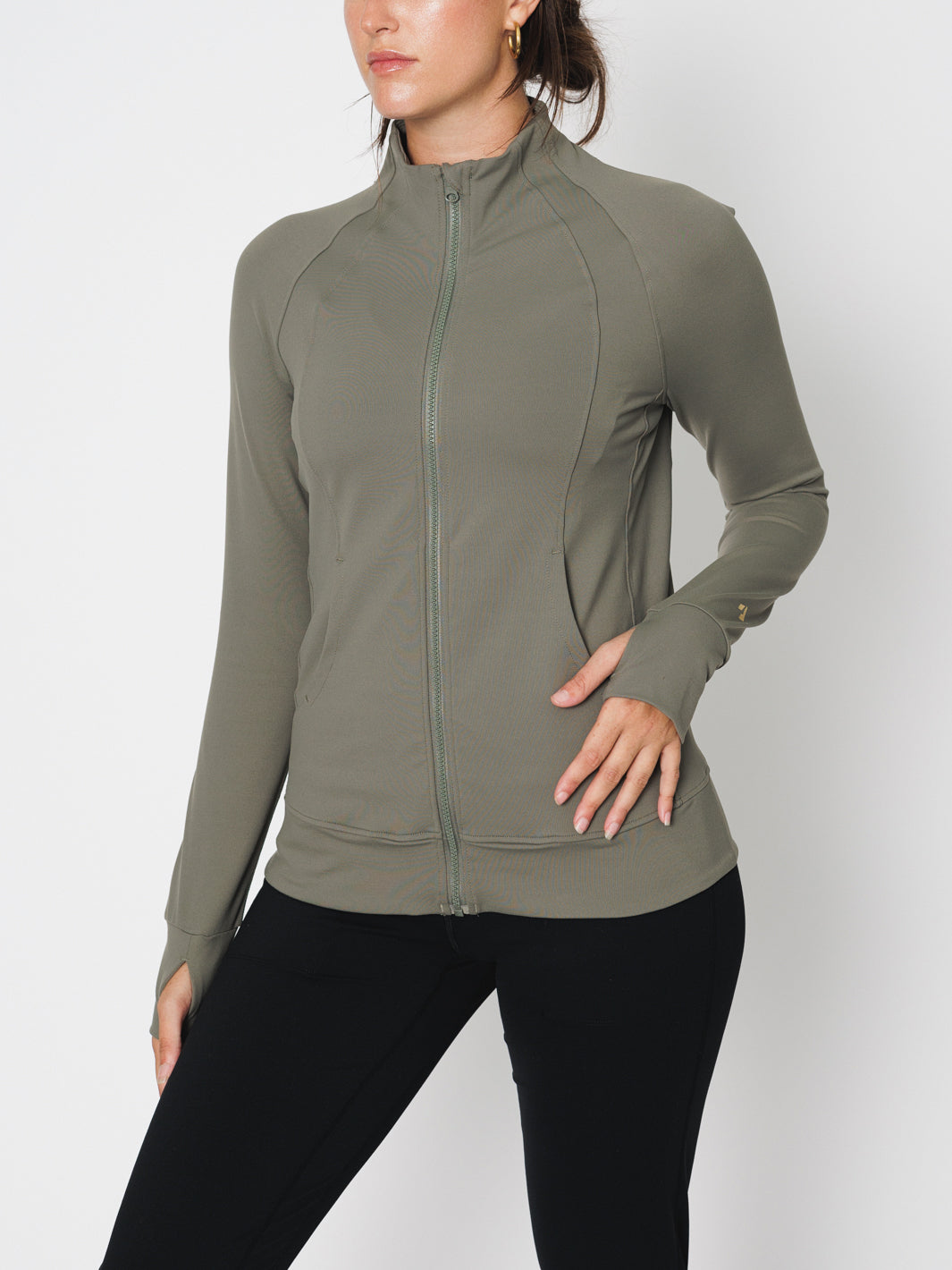 All Day Hustle Zip Front Jacket