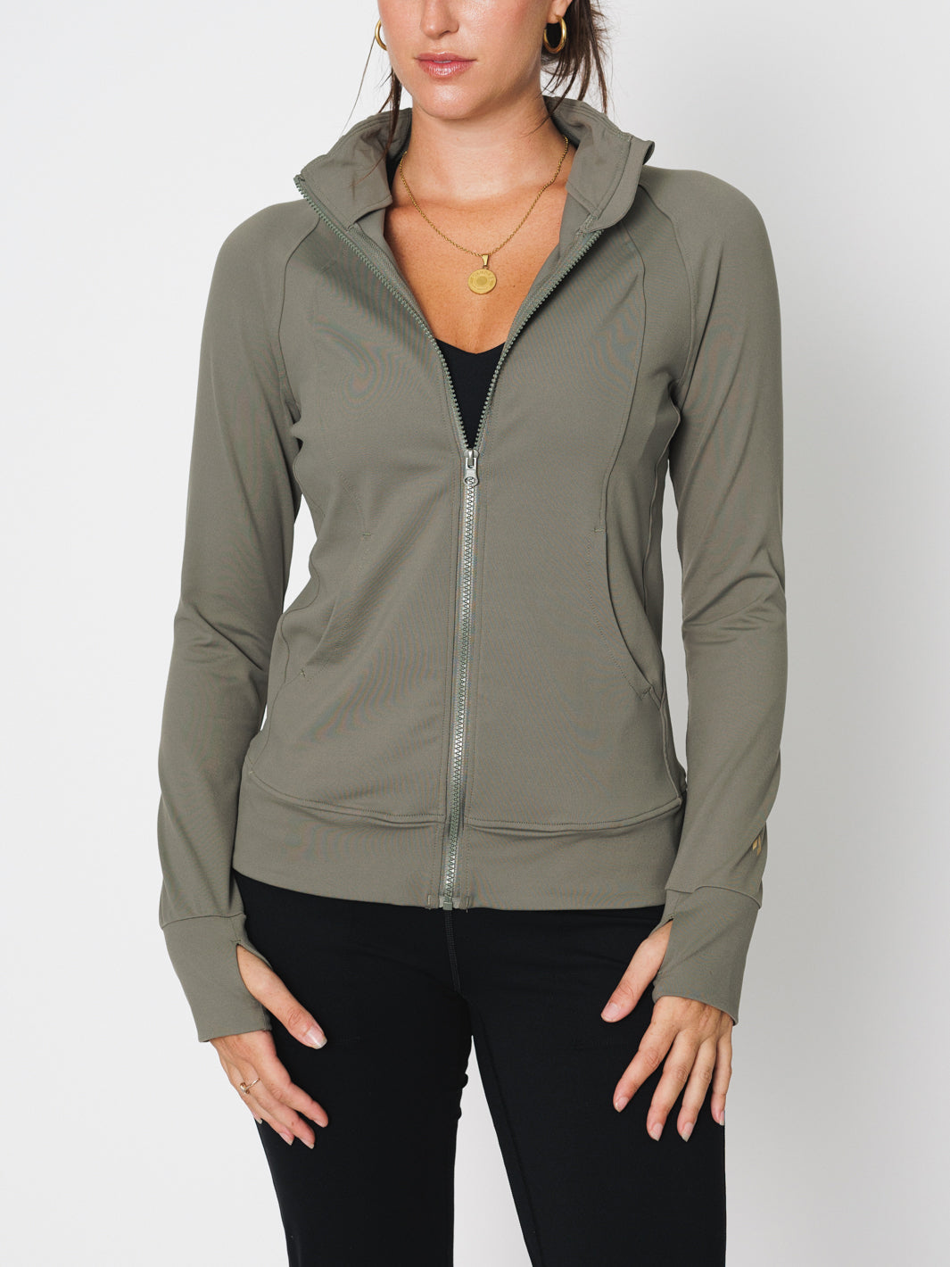 All Day Hustle Zip Front Jacket