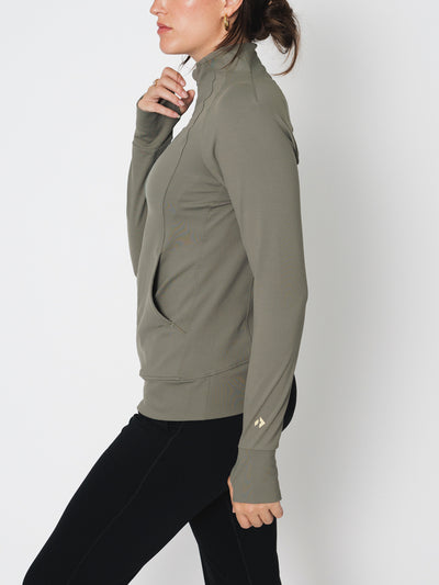 All Day Hustle Zip Front Jacket