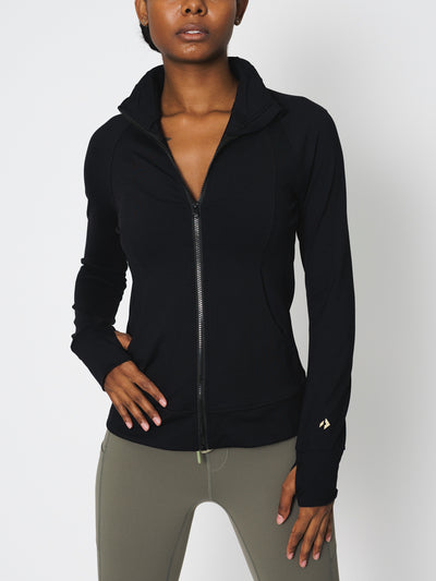 All Day Hustle Zip Front Jacket