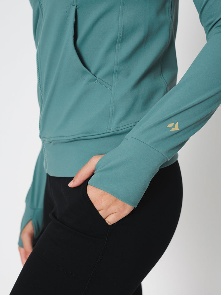 All Day Hustle Zip Front Jacket